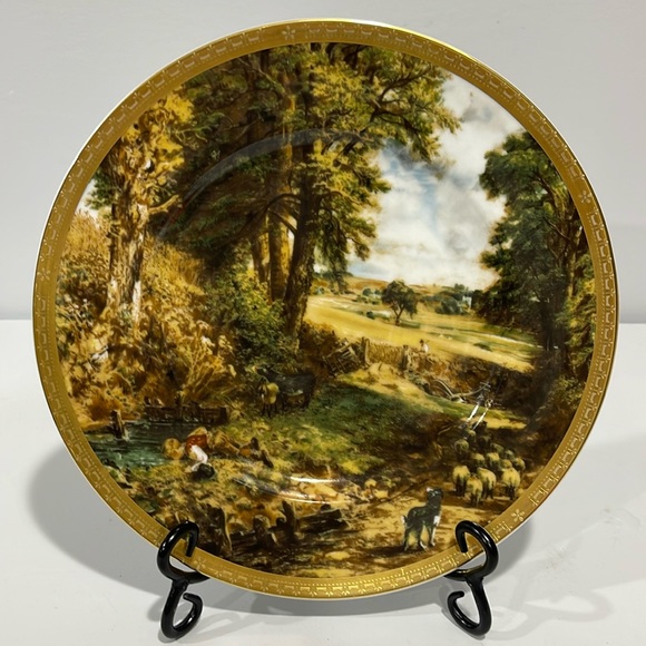 The Cornfield by John Constables Willow Classic  Vintage Plate Made In Ireland - Picture 1 of 12